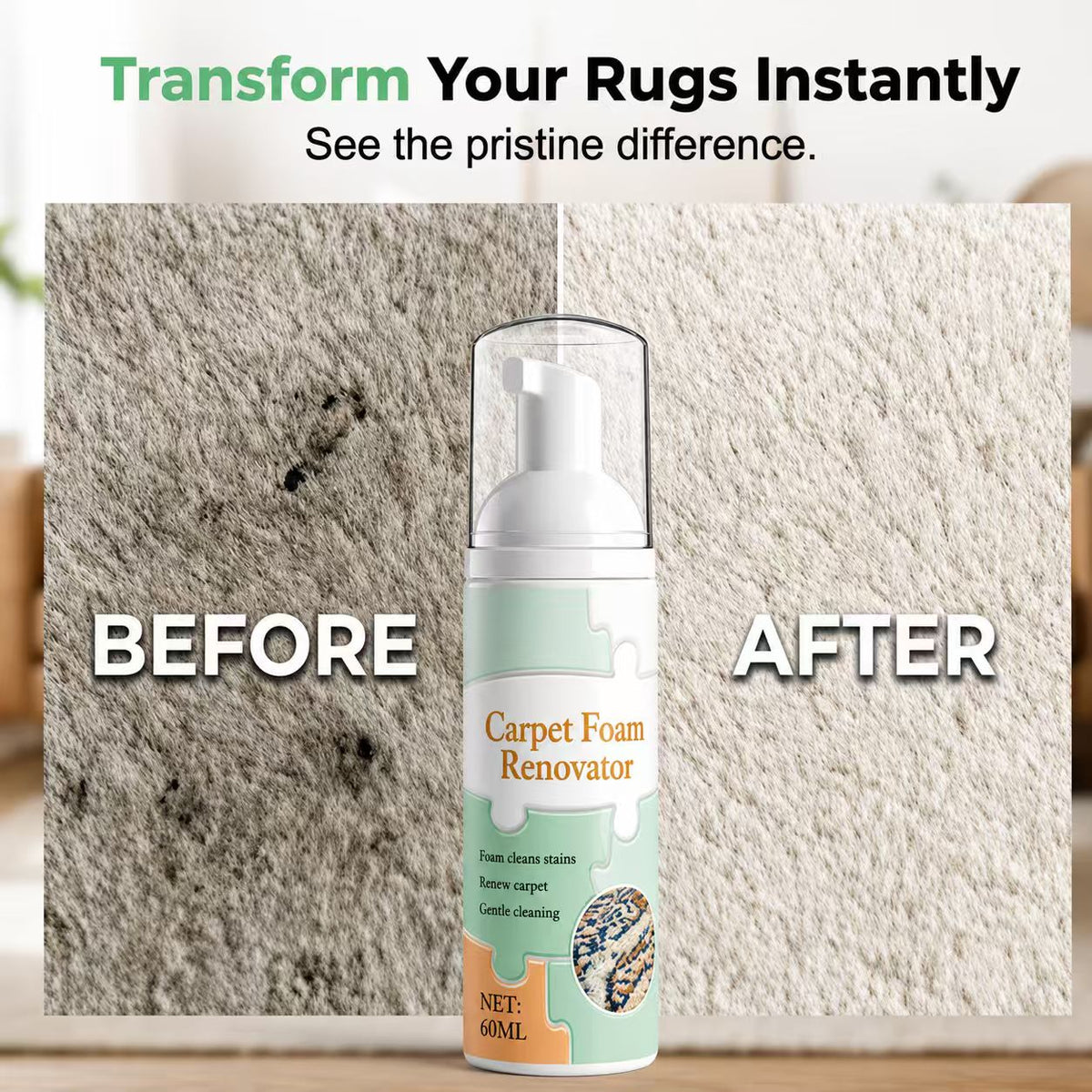 Stain Waterless Carpet Foam Renovator