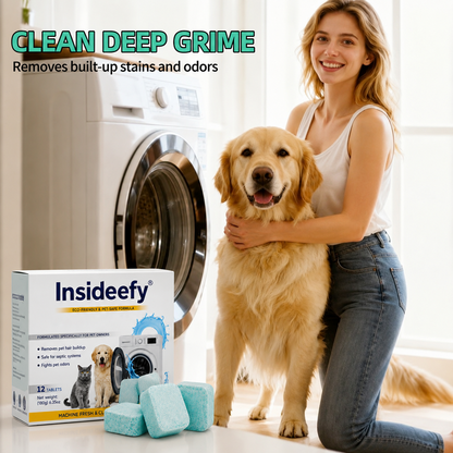 Solid Washing Machine Cleaner Tablets (12-Tablet Pack)