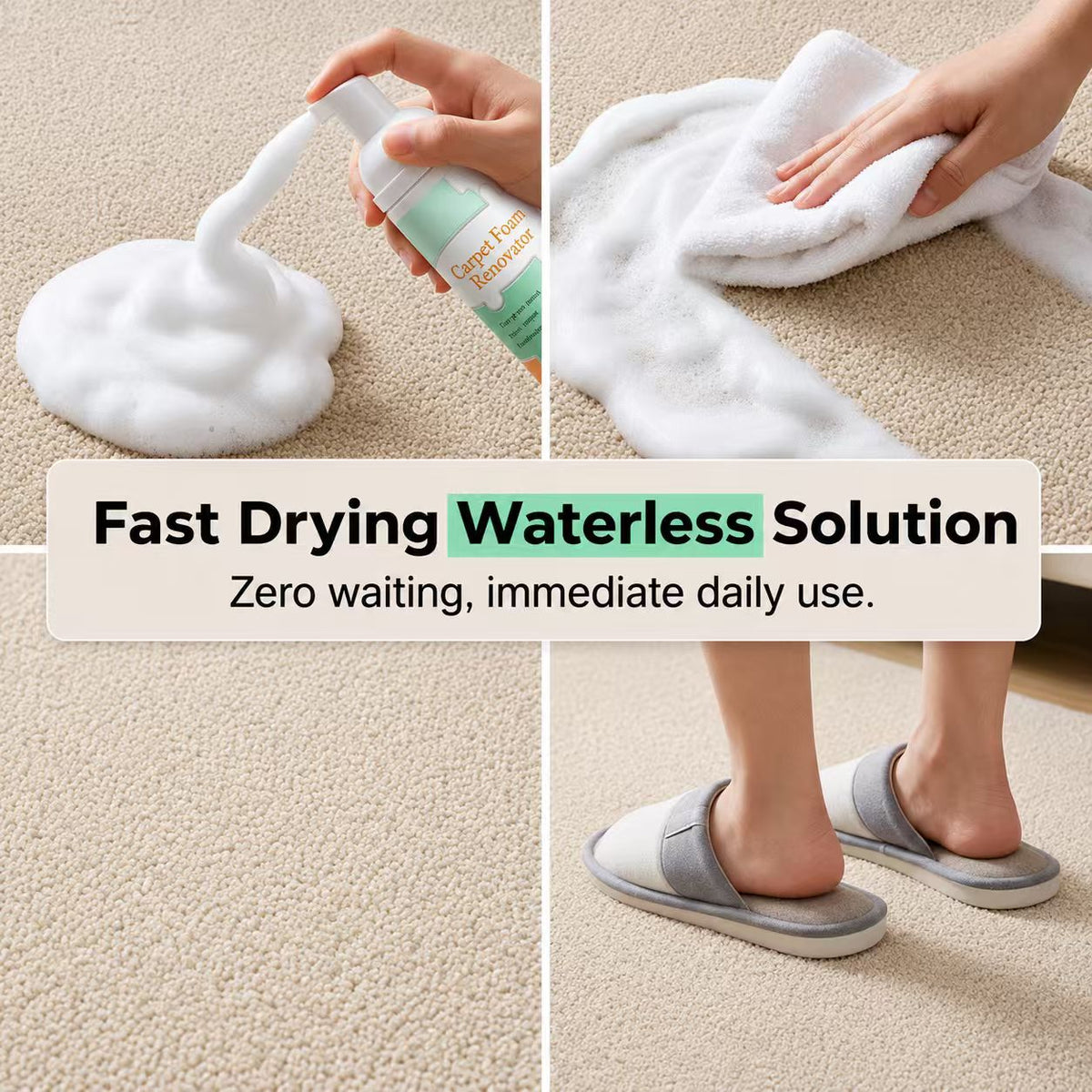 Stain Waterless Carpet Foam Renovator