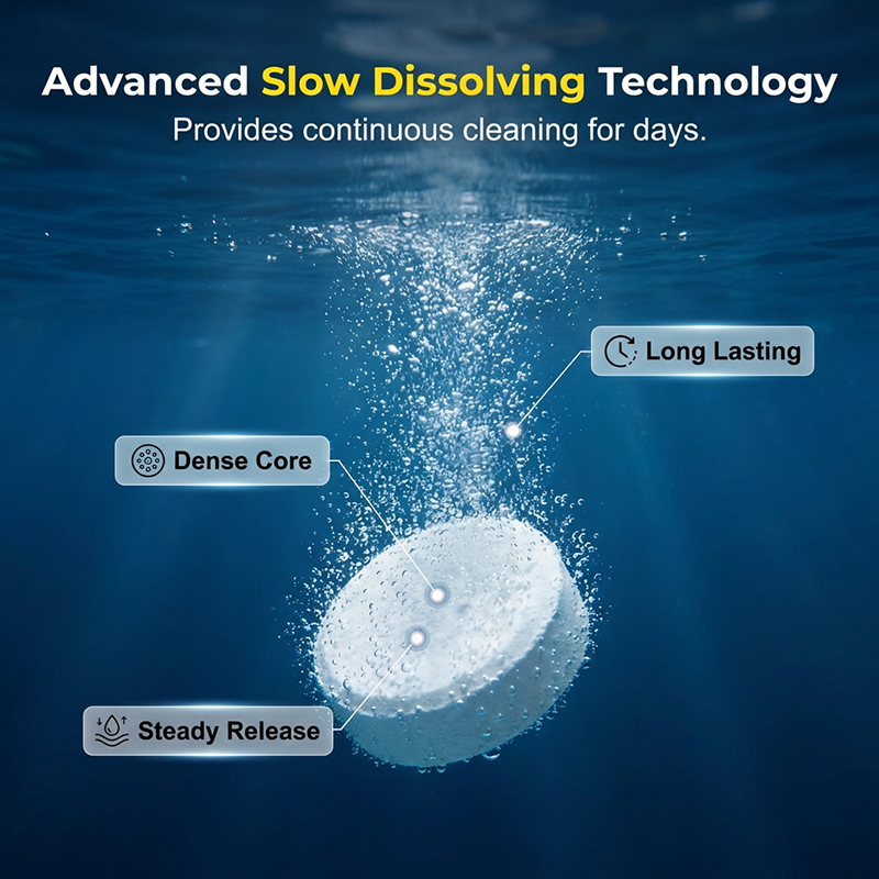 Crystal Clear Pool Cleaner Long-Lasting Cleaning Tablets