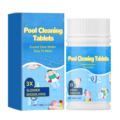 Crystal Clear Pool Cleaner Long-Lasting Cleaning Tablets