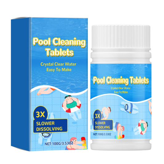 Crystal Clear Pool Cleaner Long-Lasting Cleaning Tablets